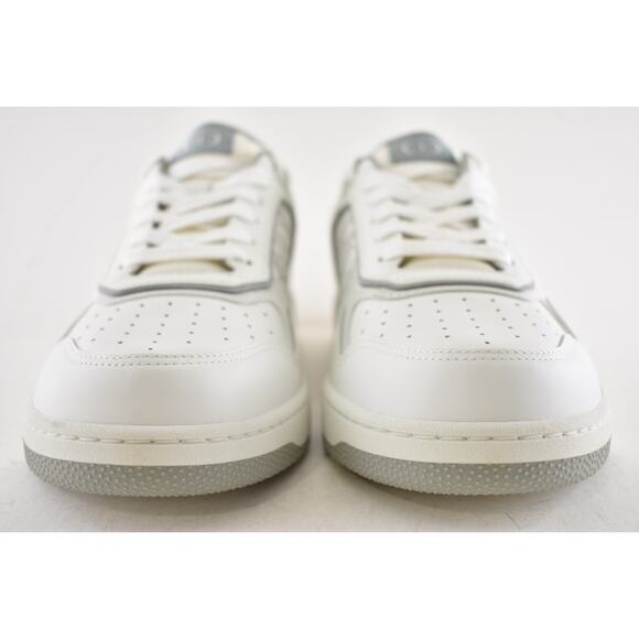 Dior Mens B27 White Grey Leather Low Top Lace Up Flat Trainer Sneakers 44 11 - Picture 8 of 13